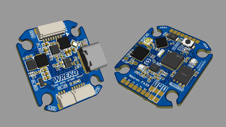 Neuron FC: Dense flight controller and RF system for drones